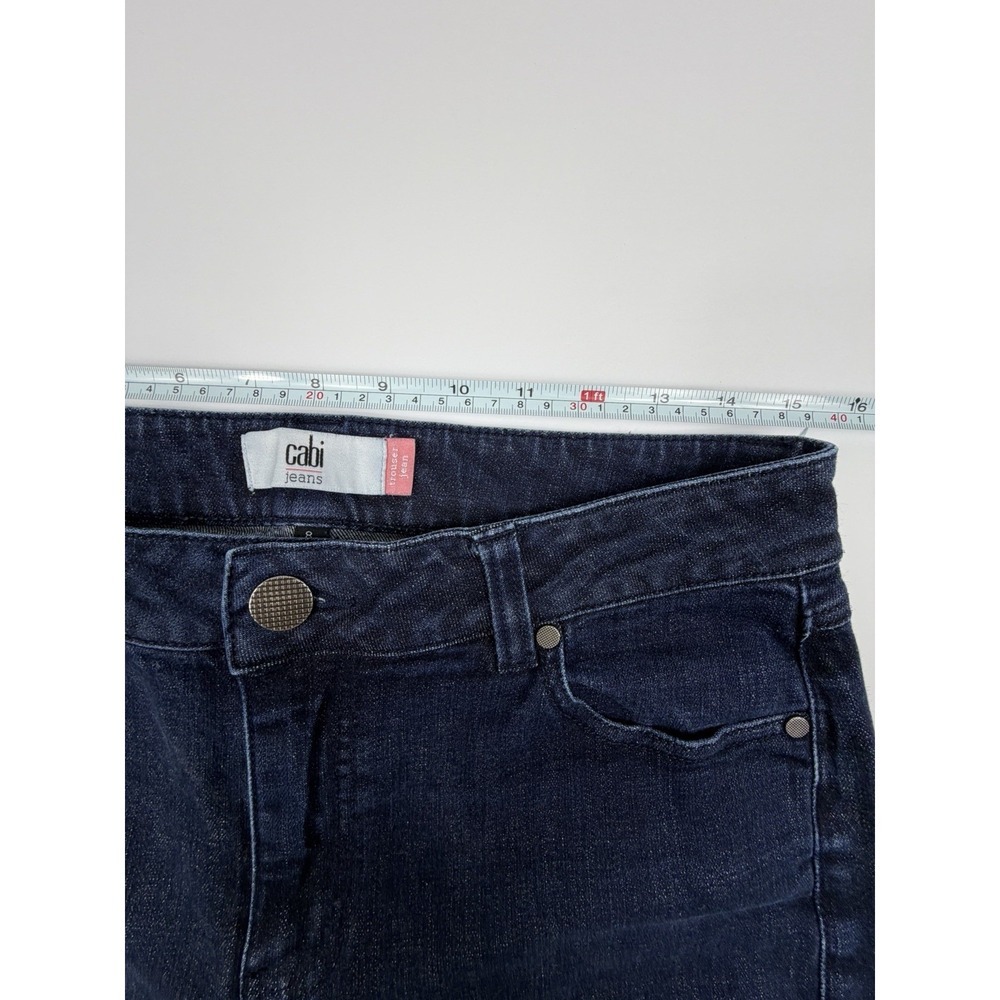 CAbi Trouser Jeans Womens Size 8 Dark Wash Bootcut Stretch Denim - Picture 7 of 9